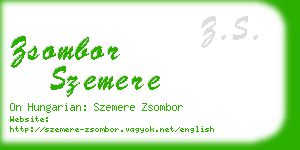 zsombor szemere business card